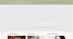 Desktop Screenshot of herning-frikirke.dk